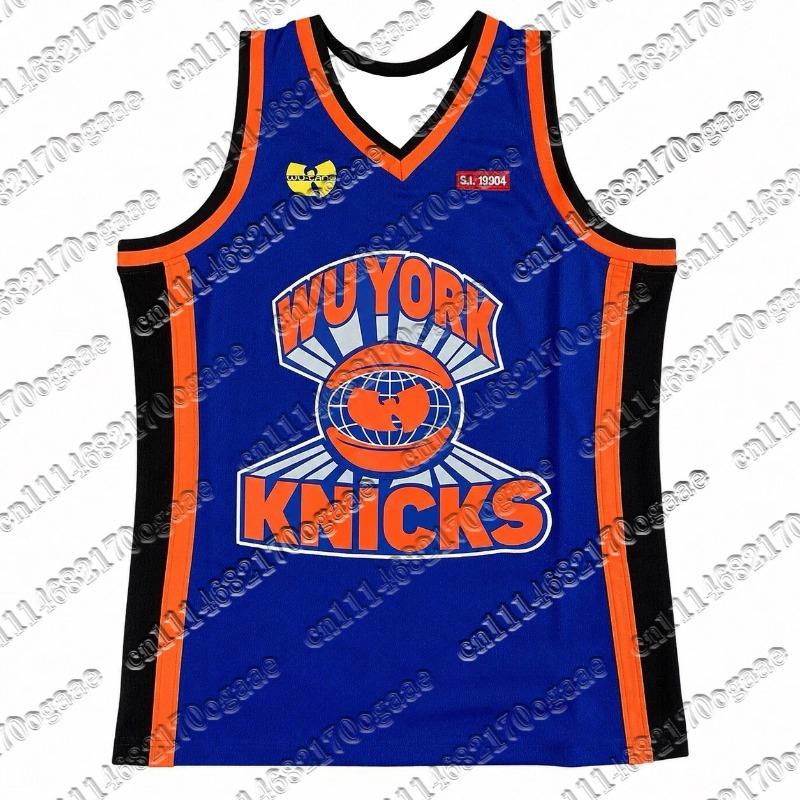 New Wu‑Tang Clan WUYORK KNICKS Hip‑Hop Rap Basketball Jersey Men Tank Top Y2K Oversized Vintage Hip‑Hop Graphic Breathable Vest