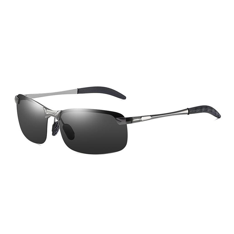 Outdoor Fishing Man's Polarized Smart Light-sensitive Metal-changing Sunglasses - Suitable For Both Day And Night Driving 3043