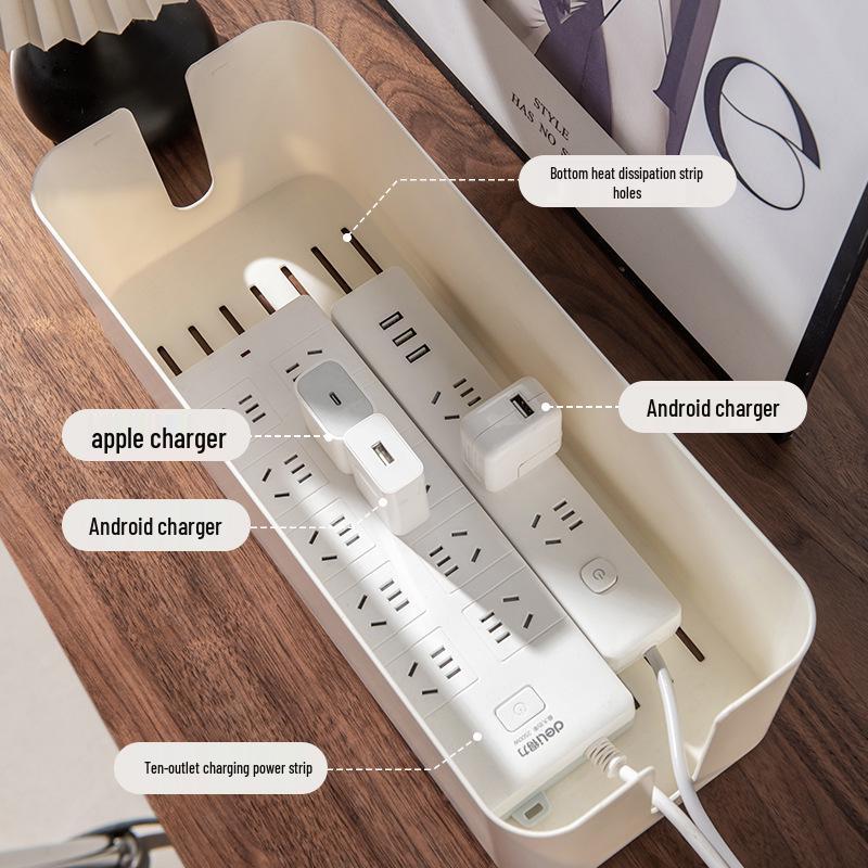 Desktop Cable Organizer and Power Strip Cover