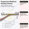 2026 Ultra Light Frameless Progressive Multifocal Reading Glasses, HD Anti Blue Light Presbyopia Eyewear Diopters +1.0 To +4.0