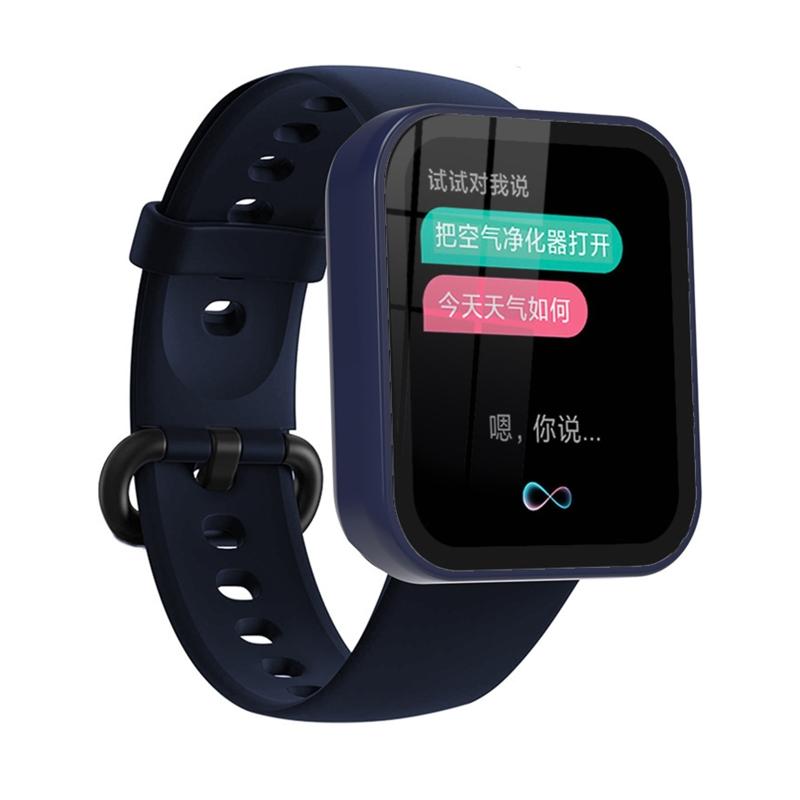 Passend für Redmi Watch 2 Gehäuse Hülle Gehärtete Folie Displayschutz Stoßfest Einteilig für Schale für Smartwatch Co
