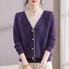 Mom's Winter Velvet Qipao Collar Sweater: Two-Piece Top for Middle-Aged and Elderly Women