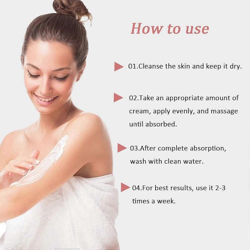 Strawberry Skin Treatment, Strawberry Legs Resurfacing Cream with Brush, Advanced Triple-Acid Complex, Reduce Chicken Skin Bumps