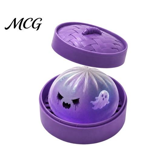 Anxiety Relief Toy Halloween Ghost Dumpling Squeeze Toy, Soft Stretchy Stress Slow Rebound Ball Fake Sensory Party Favors Adult