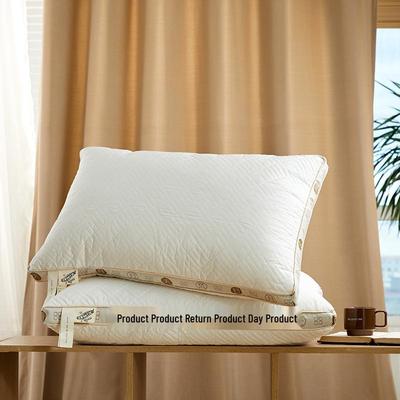 100% Cotton Five-Star Hotel Pillow - Neck Support, Soft, Slow Rebound, Ideal for Students and Adults.