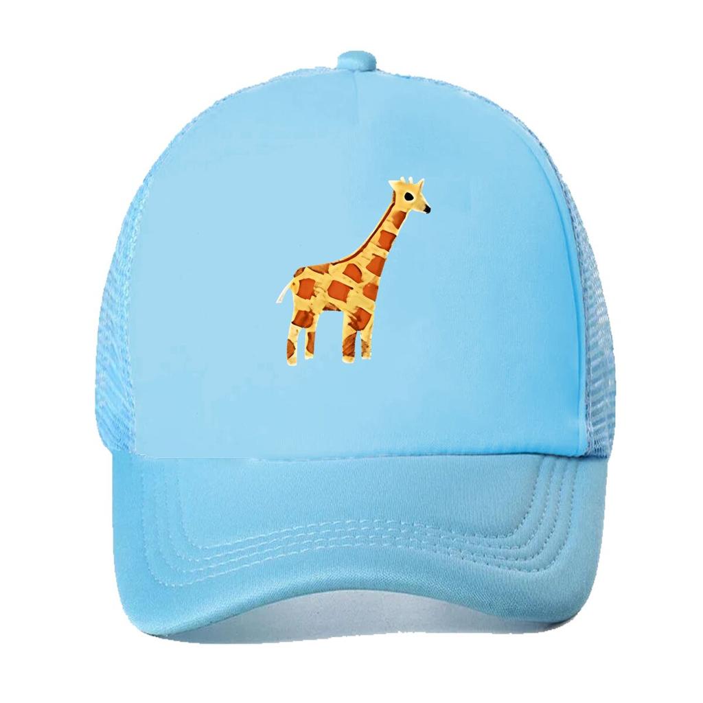 Giraffe Baseball Cap Curved Brim HipHop Hat Adjustable HighQuality Vintage Casual Cap with Anima Mesh Baseball Cap