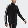 Adidas Originals Trefoil Lässige Sport Stehkragen Gestreifte Jacke Herren Jacken Schwarz DX3626