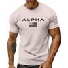 Herren Feiertags-Print Rundhals Kurzarm Top Lässiges Sportoberteil