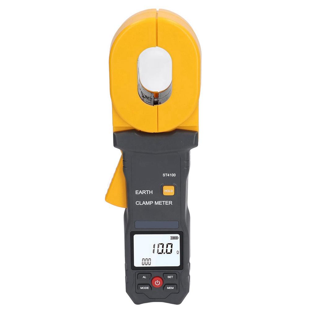 LCD Digital Clamp Ground Resistance Meter Auto Power Off Clamp Earth Resistance Meter Tester for
