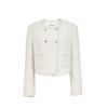 Veromoda Women's Textured Sequin Wool Blend Jacket