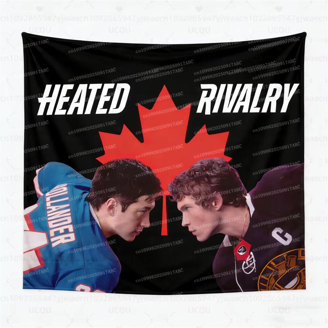 Hollanov Flag Tapestry Heated Rivalry Indoor Wall Tapestry Colorful Polyester Wall Hanging Room Tapestry Decor Rozanov Tapestry 74x94cm(29x37in)