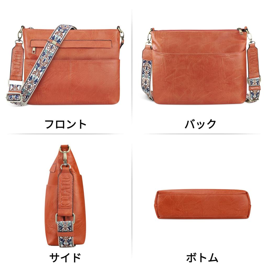 I T A T Upgraded Version Shoulder Bag for Crossbody Shoulder Tote Large for Commuting To Adjustable Comes with Key Ring and Makeup Pouch [K U] Women,