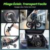Vélo Électrique Pliable 16"-Moteur 250W-Batterie 36V 10.4Ah-3 Vitesses-Charge 120 kg-Autonomie 56 km-Angle d'escalade 15%-Noir