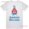 Sherwin Williams Cover The Earth Fan T-Shirt vintage gewaschen Grafikdesigner-Kleidung Vielseitig Leicht homme Bequem