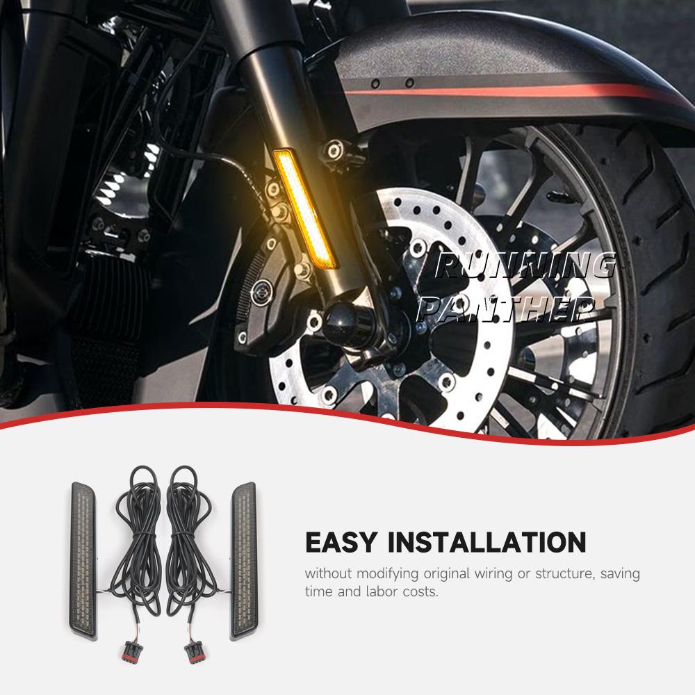 New Modification Parts UN Auxiliary LED Front Lights FOR CVo Street Glide FLHX  FLHXSE Road Glide ST FLTRXSTSE