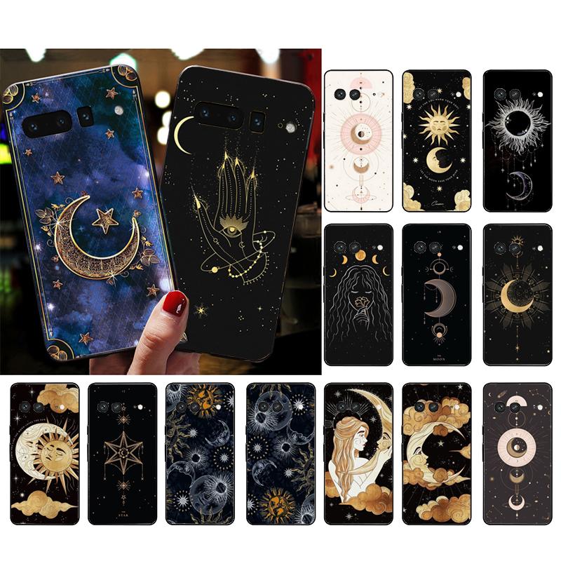 Phone Case For Google Pixel 10 Pro XL 9 Pro XL 9A 8 7 6 Pro Pixel 8A 7A 6A Pixel 8 7 6 5 Witches moon Tarot Mystery Totem