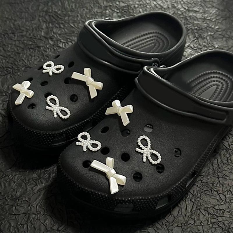 Charms de Chaussures Style Nœud DIY Pour Sabots Claquettes Sandales Chaussures de Jardin Décorations Ensemble de Charms Accessoires Cadeaux Enfants