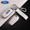 Car Sticker 2026 Ford TPU Car Flip Key Cover Case Protective Shell Bag Keychain Holder For Ford Fusion Fiesta Escort Mondeo Ever