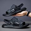 Sandals Men's Summer 2025 New Casual Beach Wear Driving Dual-purpose Non-slip Soft-soled Sewn Men's Sandals