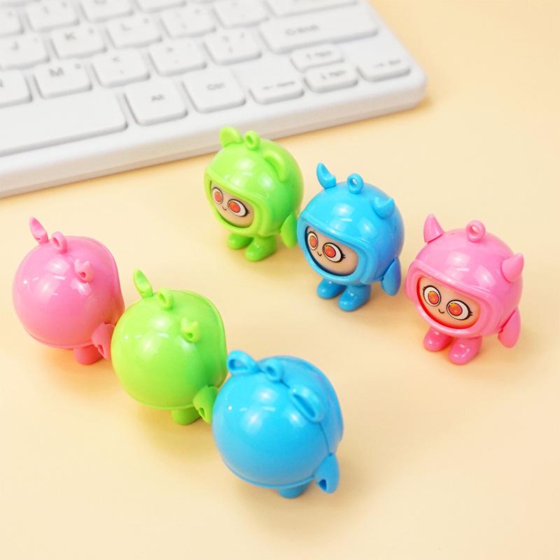 Children's Firefighter Face-Changing Doll Keychain Pendant