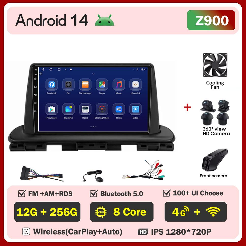 For Kia Cerato 4 IV Forte 2018 2019 2020 2021 Car Radio Player Car Carplay Screen Autoradio Mirror Link Car Intelligent Systems