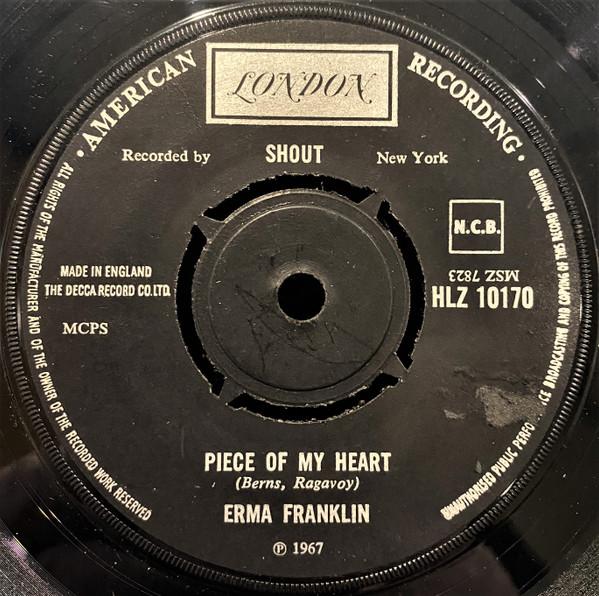 

7inch Record ERMA FRANKLIN - Piece Of My Heart HLZ10170 LONDON RECORDS 1967 UK Soul/Funk Used
