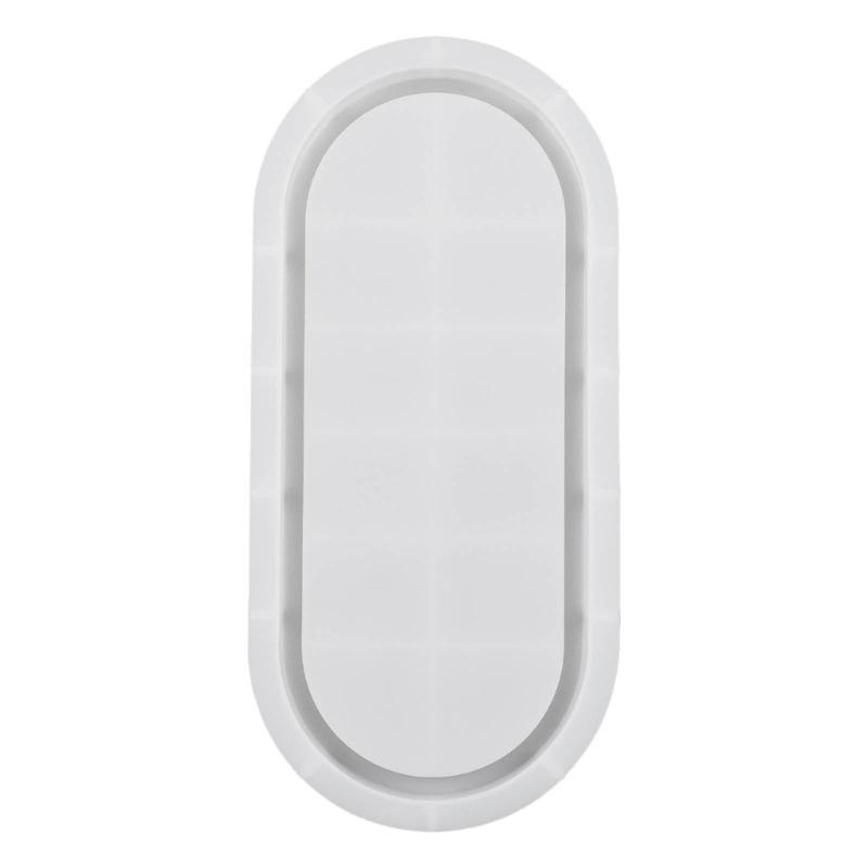 Stampo in Silicone per Sottobicchiere Ovale Stampo per Posacenere Fai da Te Stampo per Vassoio in Cemento e Gesso Stampo per Colata in Resina Epossidica Sottobicchiere Stampi Artigianato Decorazione per la Casa