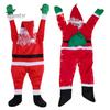 Santa Claus Wall Climbing Decoration Christmas Velvet Santa Climbing Window Wall Door Figurine Xmas Hanger for Home Dorm Fireplace