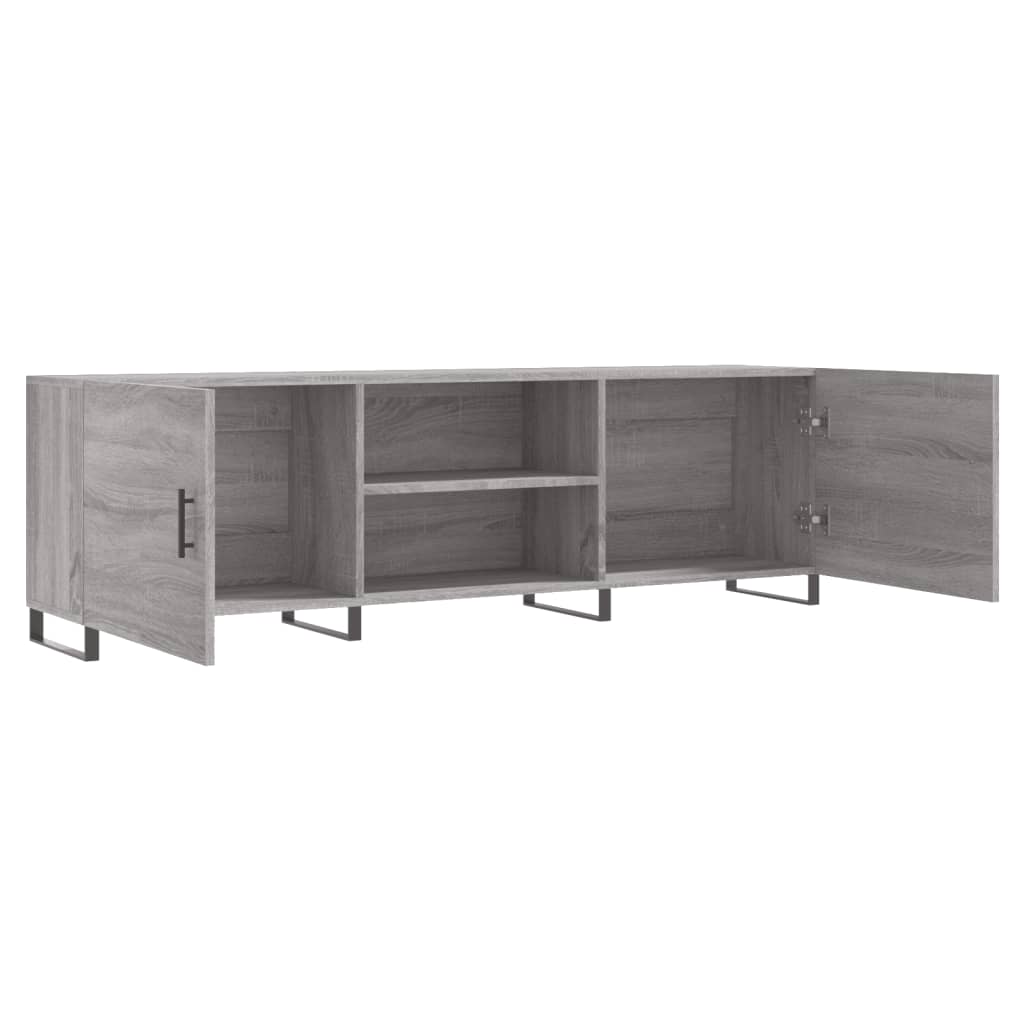 TV Cabinet Gray Sonoma 150x30x50 cm Particleboard
