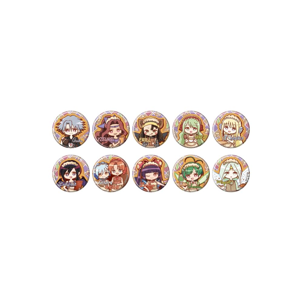 

Mermaid Melody Pichi Pichi Pitch 03 Retro Cafe Art Can Badge Complete Set ver. [Retro Illustration] (10-Piece Box)