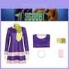 Fantasia Cosplay de Cachorro Scooby-doo Para Mulheres Vestido Wilma Vestido Cosplay de Halloween