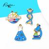 DNA Academy Microscope Keychain Charms: Alloy Jewelry Accessories & Bag Pendants