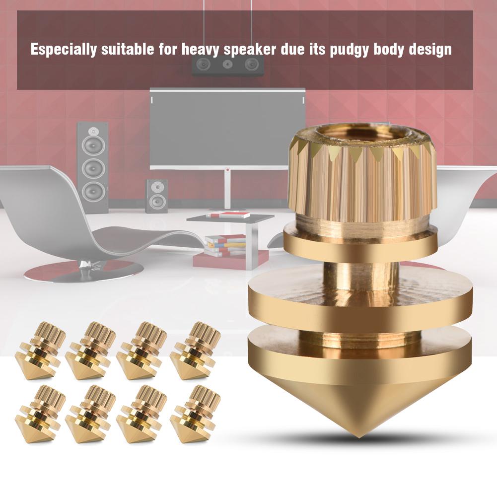 8 Stück Kupfer Lautsprecher Aufhängungsspikes Isolationsständer Fuß Basis Pad