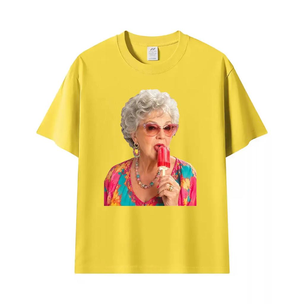 Glam Grandma Funny Meme T Shirt Vintage Elderly Unisex Art Graphics Tshirtunisex Casual C Oversized Tshirt Streetwear