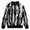 2025 Winter Men's Color Block Knit Sweater: Long Sleeve, Loose, Thick, Warm, Round Neck Outerwear