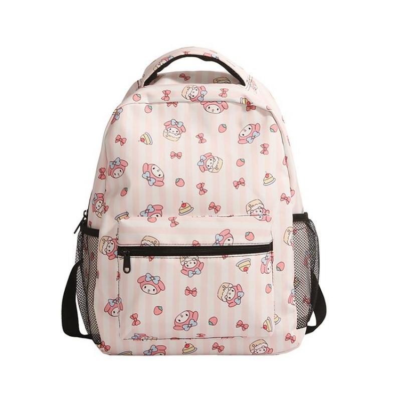 Schoolbag Campus Sense Cute Trend Niche Versatile School Bag Printed Cartoon Student Female Backpack Lightweight Large Capacity Backpack