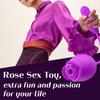 Rose Sex Toys for Women Upgraded Rose Sex Stimulator Sucking Thrusting Dildo G Spot Vibrator Clitoral Stimulator Adult Sex Toys for Couples Pleasure