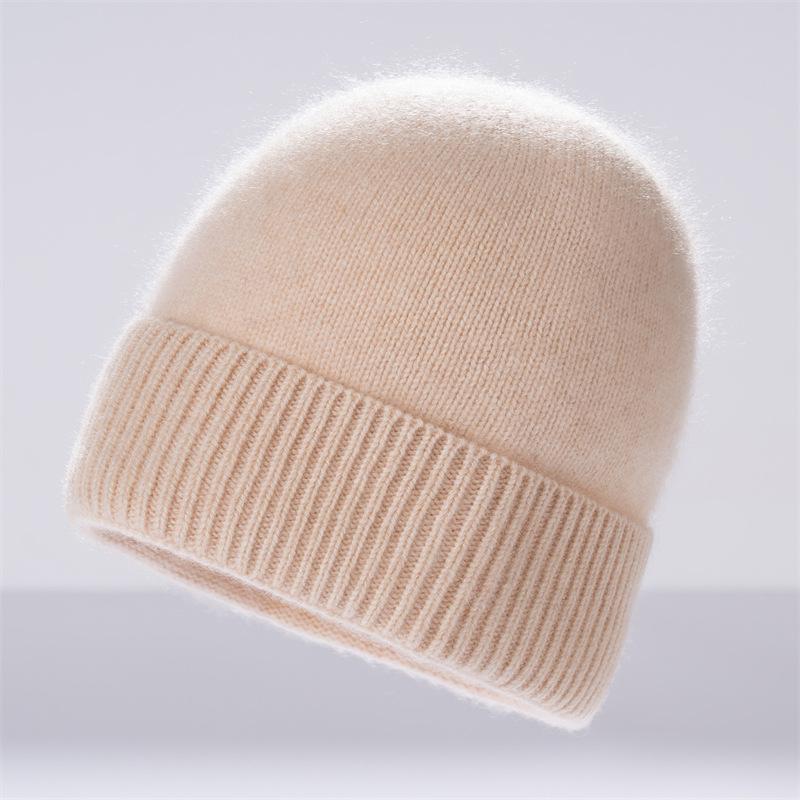 Children's new cashmere hats Boys and girls thermal ear protectors Autumn and winter solid color knitted hats Wool hats