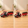 Farm Tractor Transport Toy with Enclosed Cab Diecast Alloy Agricultural Detachable