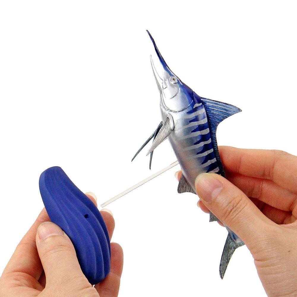 Calorata Saltwater Fish Figure Deluxe Set (15 Species  Boxed  Instruction Manual  Food Sanitation Law Compliant) 3D Illustrated Guide, Realistic Fish
