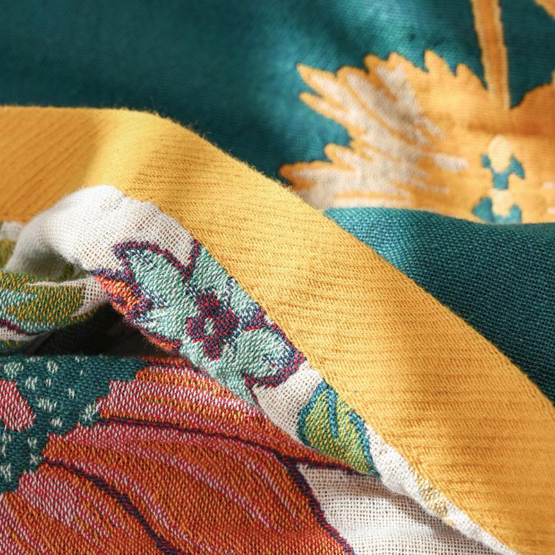 100% Cotton, French Country Style, Four-Ply Gauze Sheet