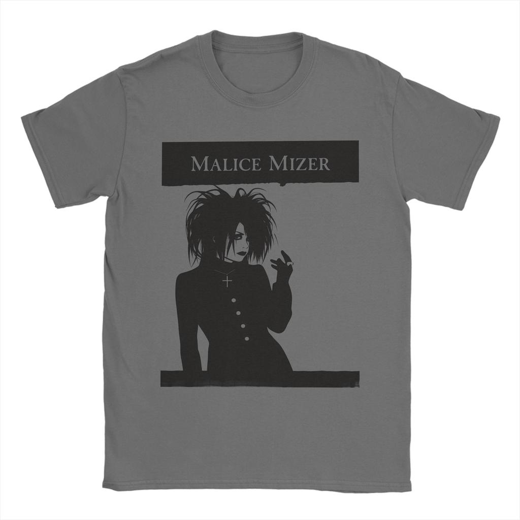 Malice mizer band Maglietta 100% Cotone Per Coppia Estate Stile Street T-shirt Girocollo Harajuku T-shirt Oversize Sformate Top