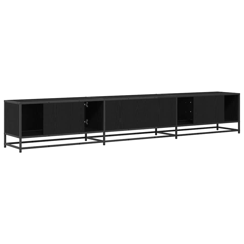 TV Units 2 Pcs Black Oak Effect 240 X 35 X 41 Cm