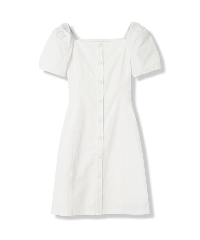 VIVACIOUS Pellier Square Neck Puff Sleeve Dress - 5Col