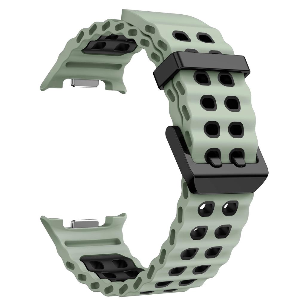 For Samsung Galaxy Watch 8 Strap 40mm 44mm Two color Sport silicone Marine belt Bracelet correa Galaxy Watch 8 classic 46mm band