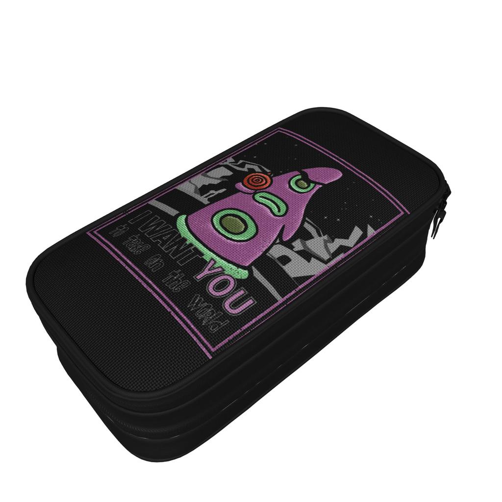 Lovely Uncle Purple Pencil Case Day of the Tentacle Pencilcases for Student Large Storage Bags Students School Gifts Accessories