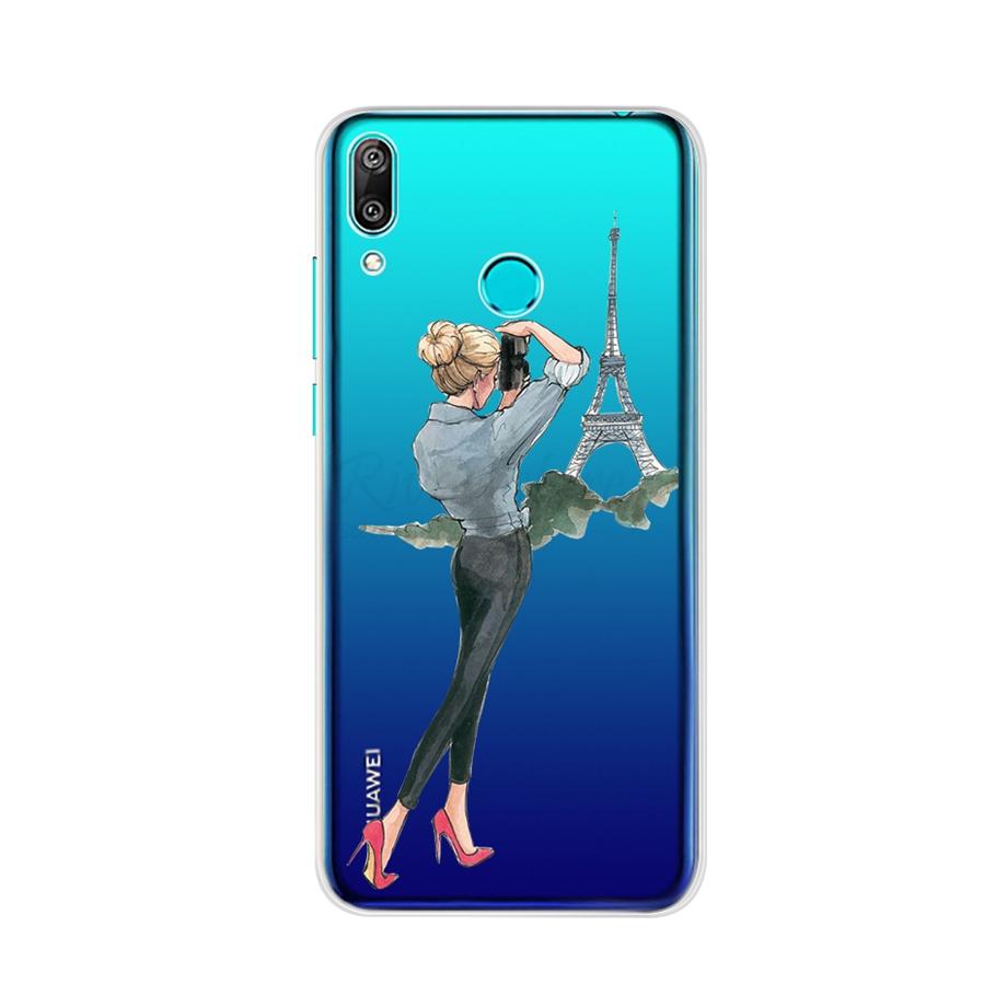 For Huawei Y7 2019 Case Silicone Cartoon TPU Cover Phone Case For Huawei Y7 2019 DUB-LX1 DUB LX1 LX2 LX3 Y 7 Prime Pro 2019 Case