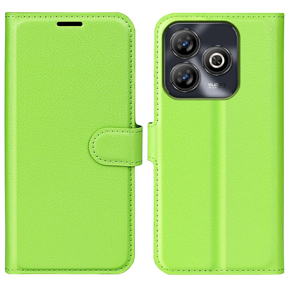 For ZTE Blade A75 4G Case Litchi Texture Shockproof Leather Wallet Phone Cover