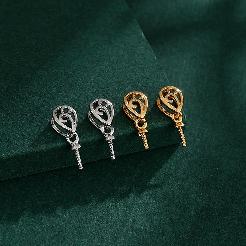 Elegant 18K Pendant Bail for DIY Pearl or Jade Necklaces