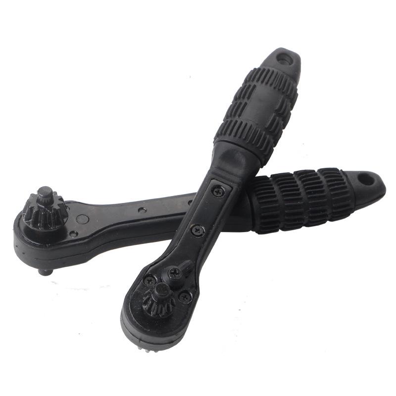 Dual Function Ratchet Drill Chuck Key and Wrench